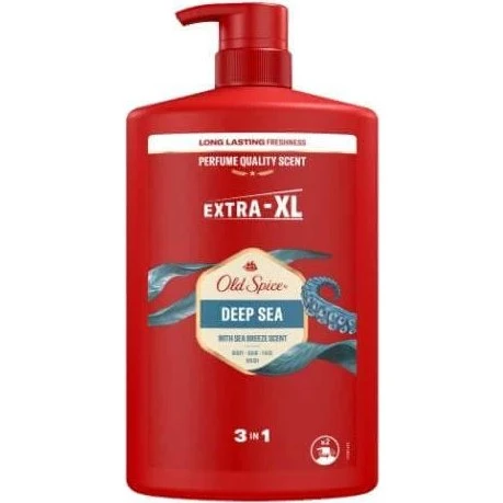 Old Spice Deep Sea Gel Doccia e Shampoo 3in1 Uomo 1000ml