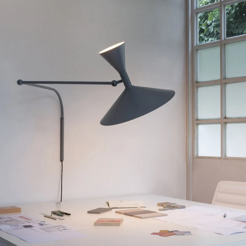 Nemo Lampe de Marseille Applique, grigio opaco