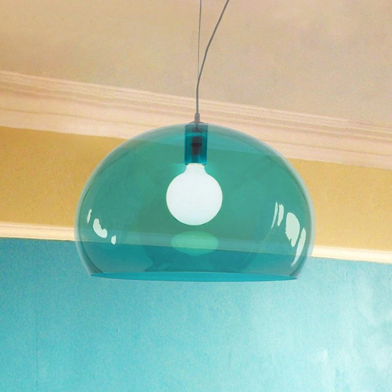 Lampada a sospensione Kartell FL/Y Blu chiaro