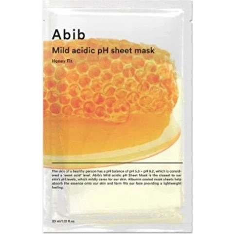 Abib Mild Acidic pH Sheet Mask Honey Fit – Maschera Idratante 5 pz