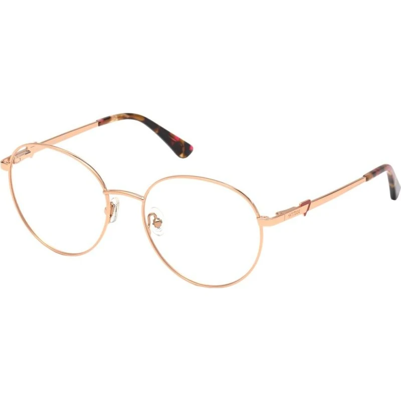 Guess GU2812 Occhiali da Vista Donna Rotondi Oro Rosé