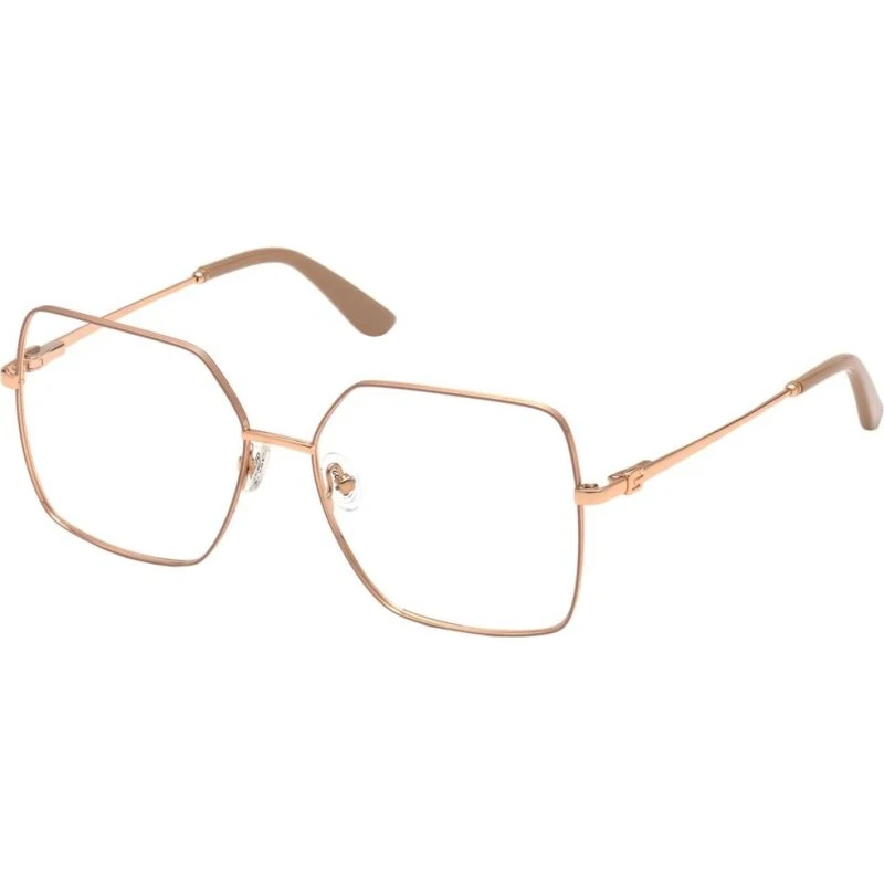 Guess GU2824 Occhiali da Vista Donna Farfalla in Metallo Beige