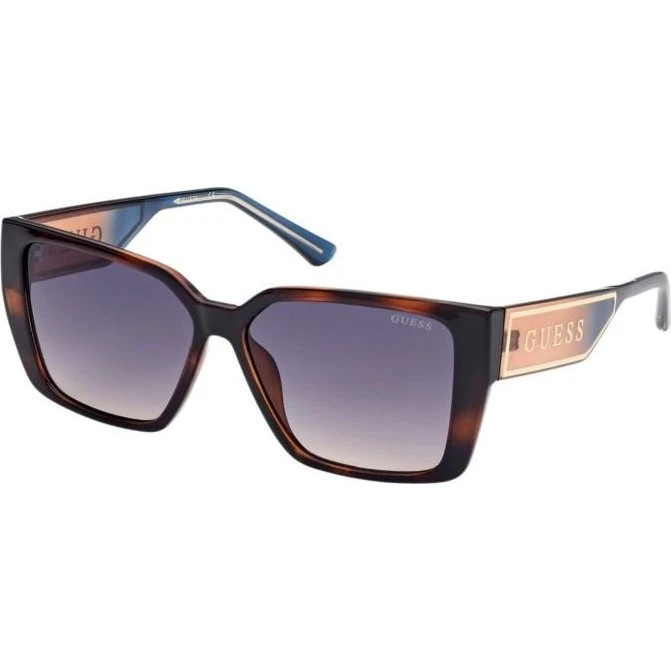 Guess GU7818 Occhiali da Sole Unisex Avana Geometrici 56mm