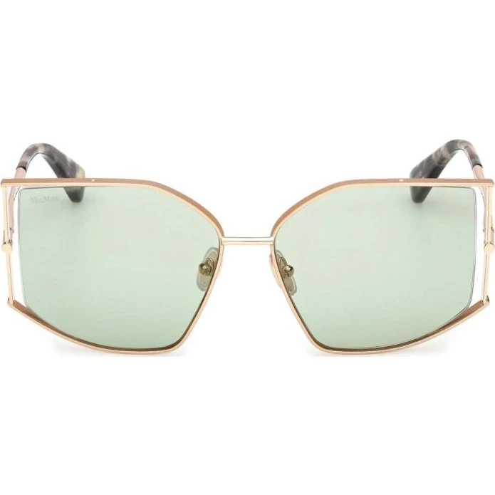 Max Mara Menton 4 MM0142 Occhiali da Sole Cat Eye Oro e Verde