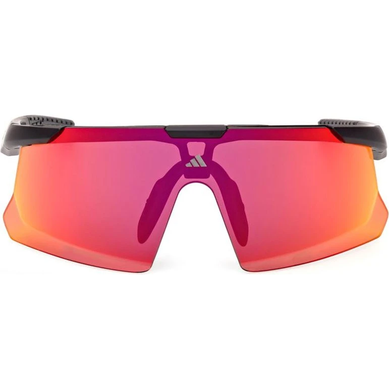 Adidas SP0107 Occhiali da Sole Unisex Nero con Lenti Rosse