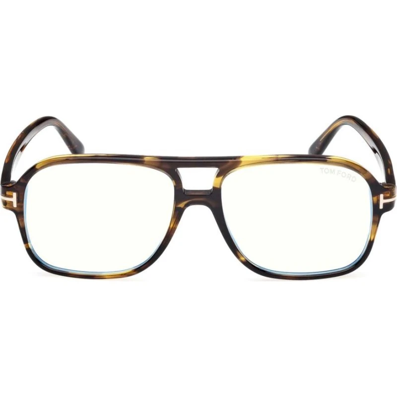 Tom Ford FT6058-B Blue Block Occhiali da Vista Avana Pilot