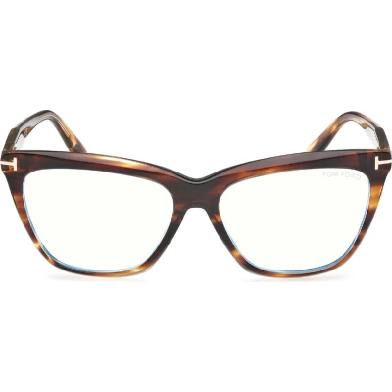 Tom Ford FT6064-B Blue Block Occhiali da Vista Farfalla Avana