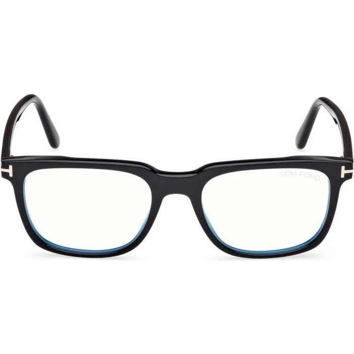Tom Ford FT6080-B Blue Block Occhiali da Vista Uomo Nero Geometrici