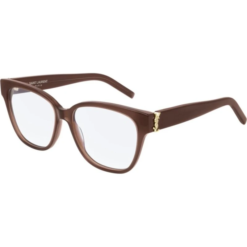 Saint Laurent SL M33 Occhiali Da Vista Donna Marrone Squadrati