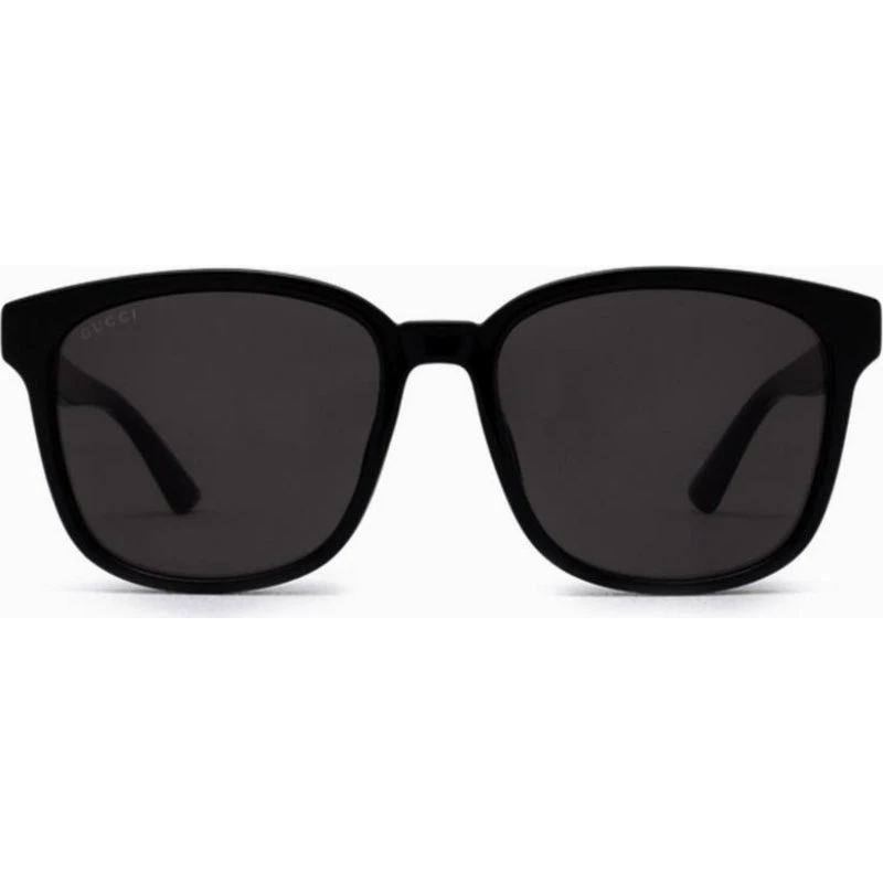 Gucci GG0637SK Occhiali da Sole Uomo Neri Squadrati con Lenti Grigie