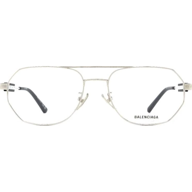 Balenciaga BB0117O Occhiali Da Vista Pilot Argento Unisex
