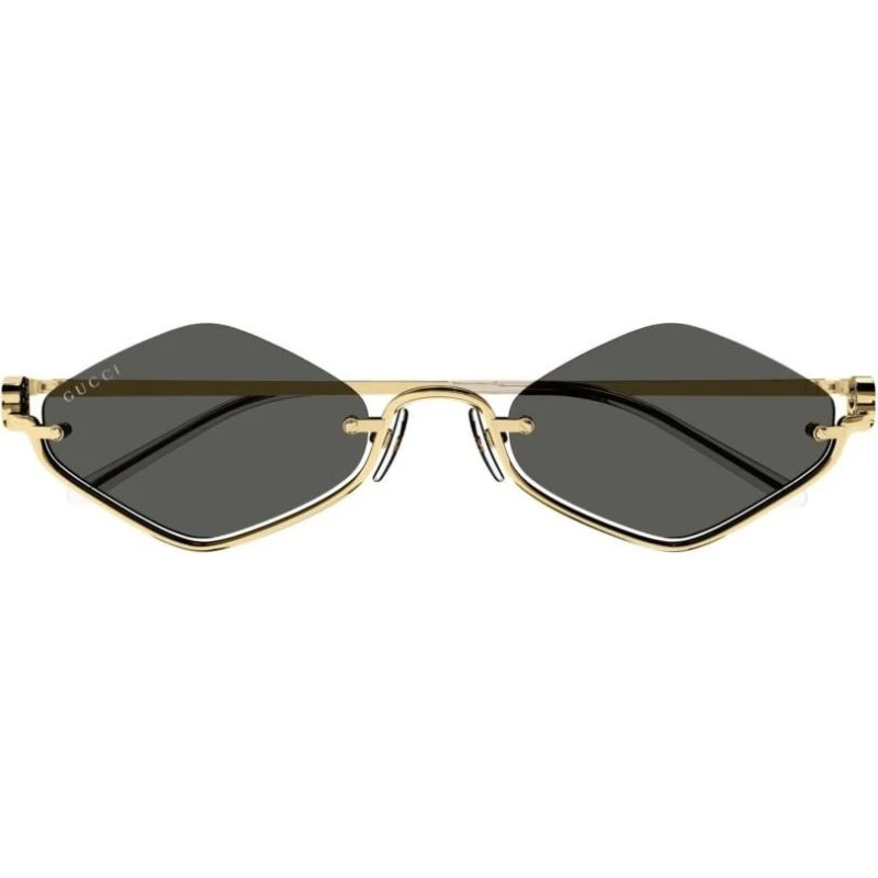 Gucci GG1604S Occhiali da Sole Donna Oro e Grigio Geometrici