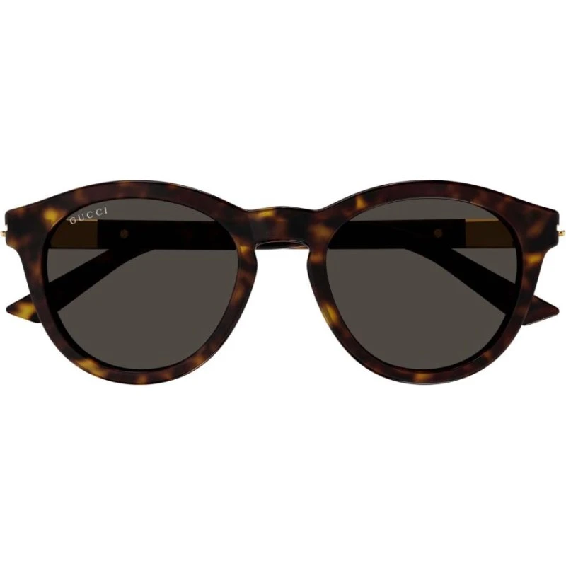 Gucci GG1501S Occhiali da Sole Uomo Rotondi Avana Oro