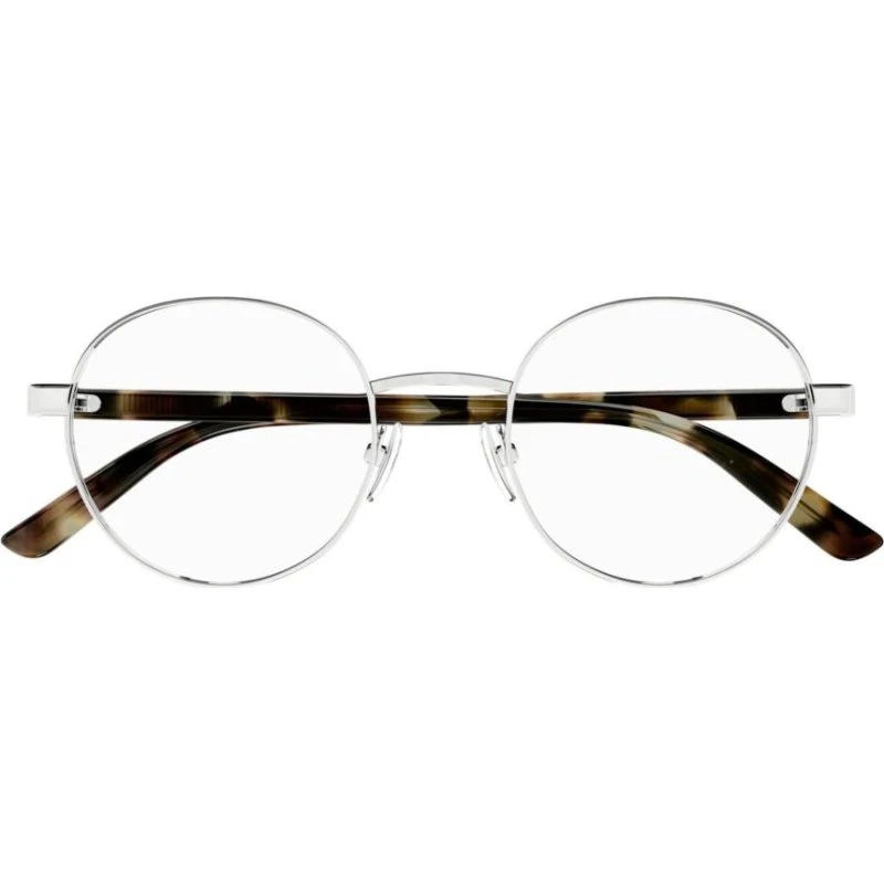 Gucci GG1585O Occhiali da Vista Uomo Argento Rotondi