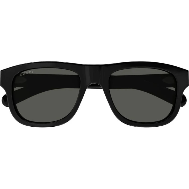 Gucci GG1509S Occhiali da Sole Uomo Rettangolari Nero Grigio 54mm