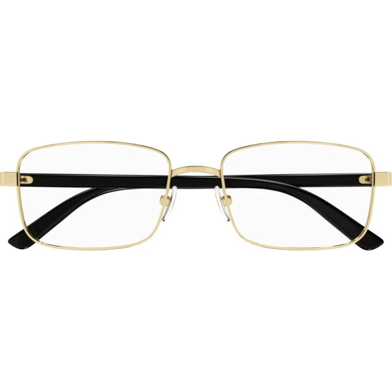 Gucci GG1586O Occhiali da Vista Uomo Squadrati Nero Oro