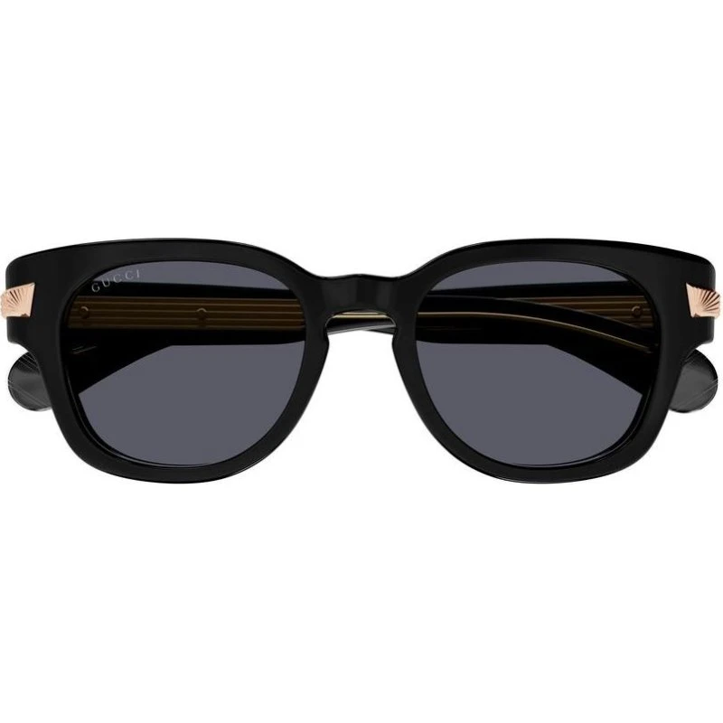 Gucci GG1518S Occhiali da Sole Uomo Pantos Nero e Grigio