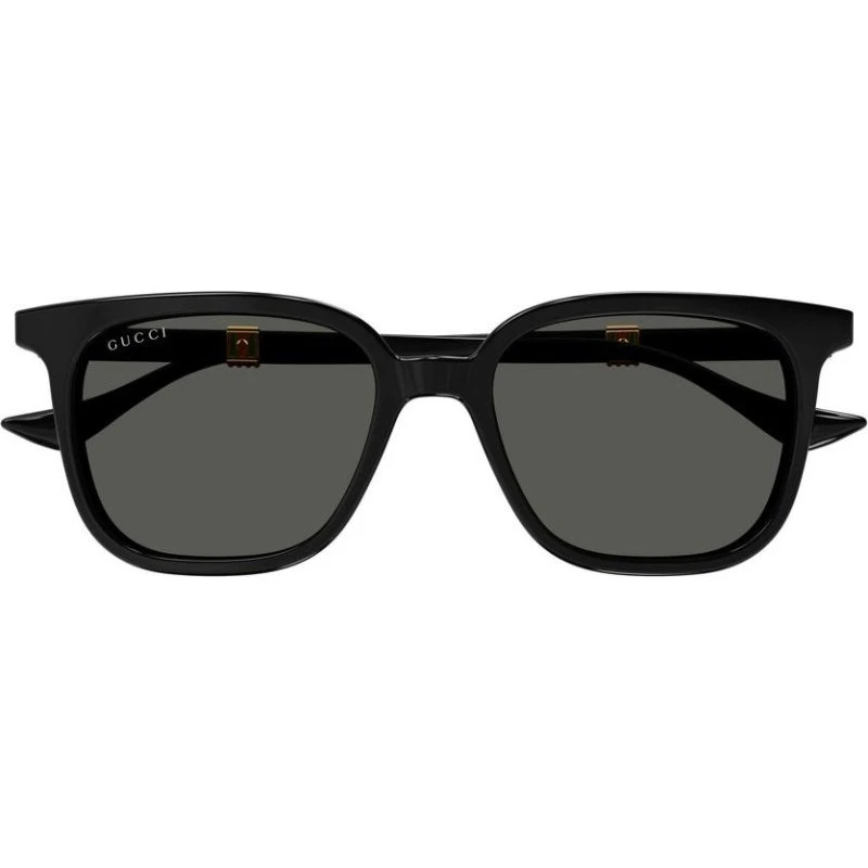 Gucci GG1493S Occhiali da Sole Uomo Squadrati Oro e Grigio