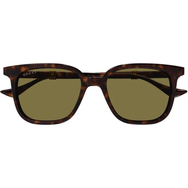 Gucci GG1493S Occhiali da Sole Uomo Squadrati Avana 54mm
