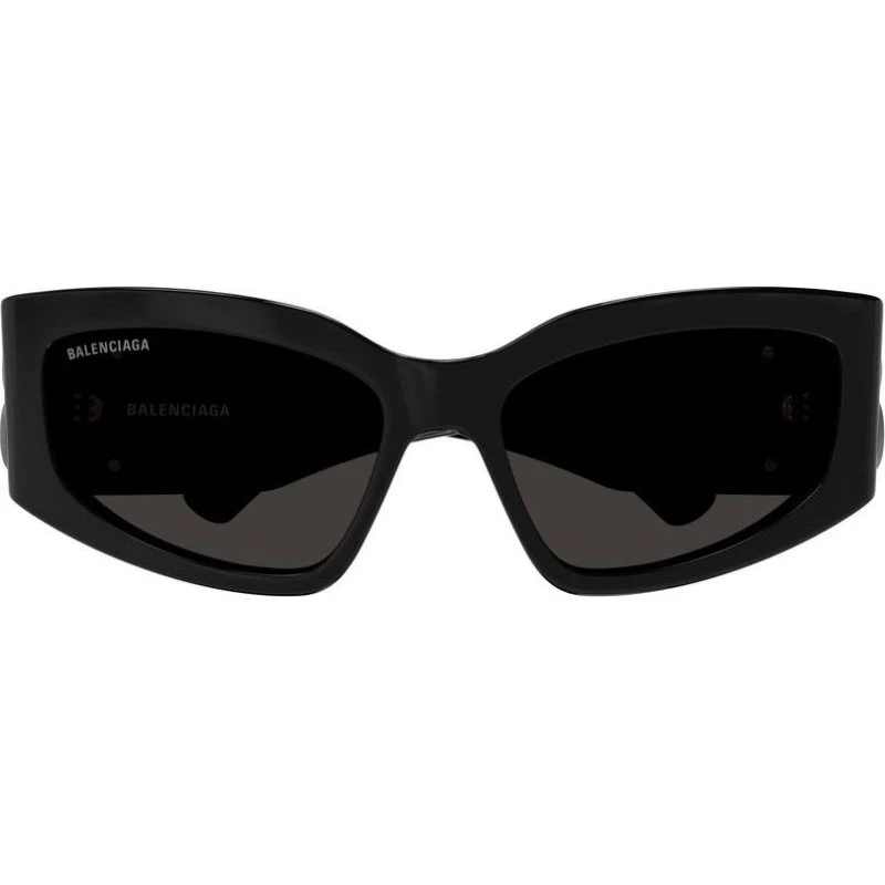 Balenciaga BB0321S Occhiali da Sole Cat-Eye Nero e Grigio 57mm