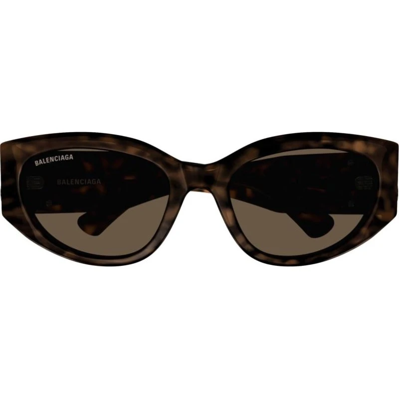 Balenciaga BB0324SK Occhiali da Sole Donna Ovali Avana Marrone