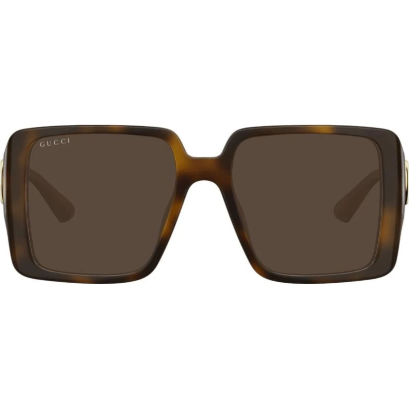 Gucci GG1692S Occhiali da Sole Donna Avana Oversize Marrone 54mm