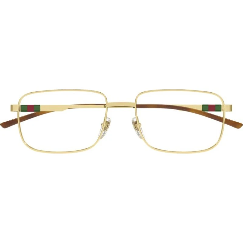 Gucci GG1678O Occhiali da Vista Uomo Rettangolari Oro