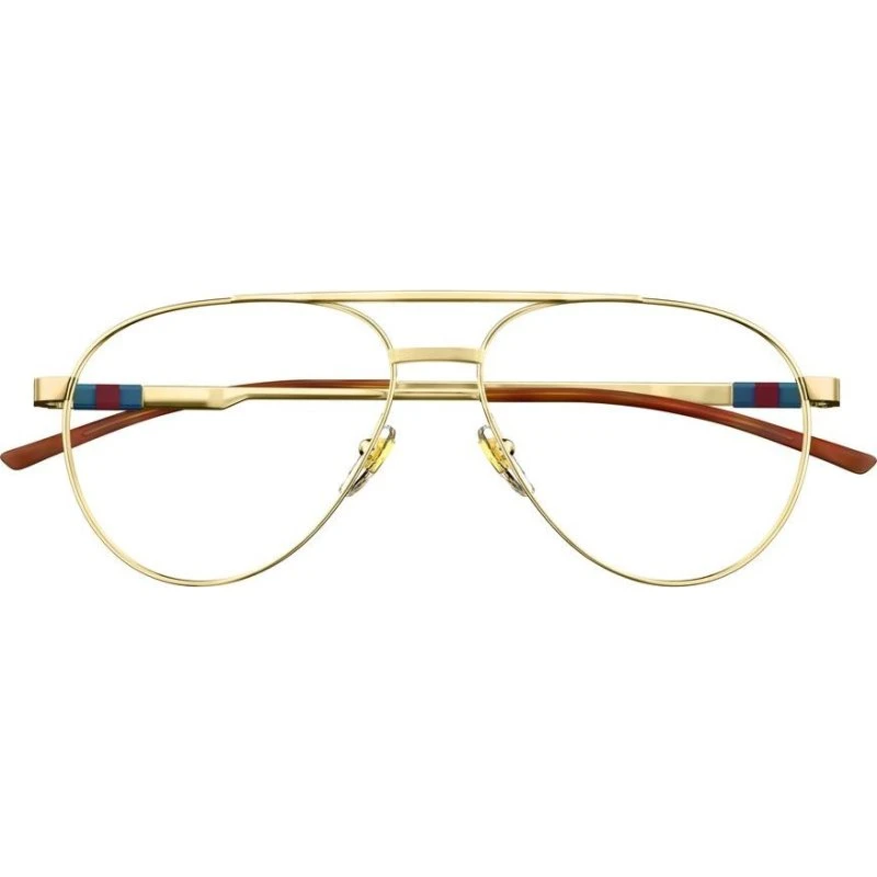 Gucci GG1679O Occhiali Da Vista Uomo Pilot Oro
