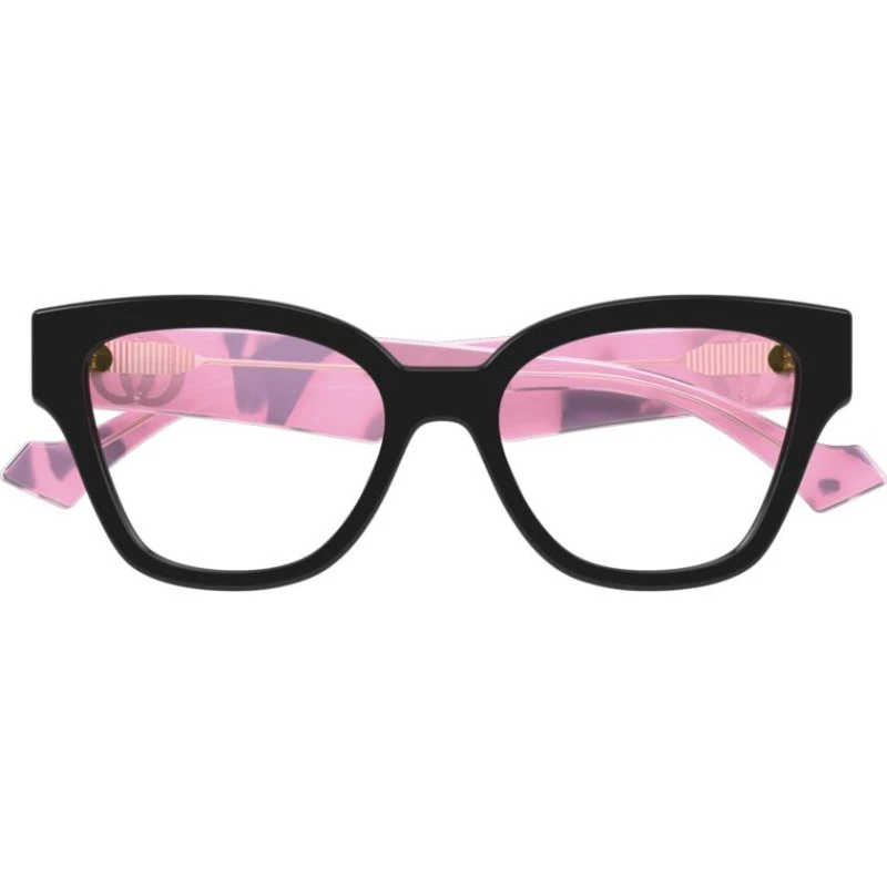 Gucci GG1424O Occhiali da Vista Donna Nero Squadrati