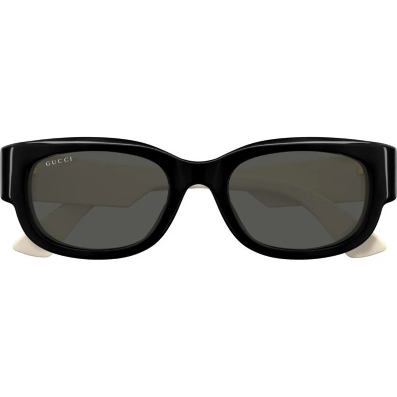 Gucci GG1667SK Occhiali da Sole Donna Rettangolari Nero Grigio