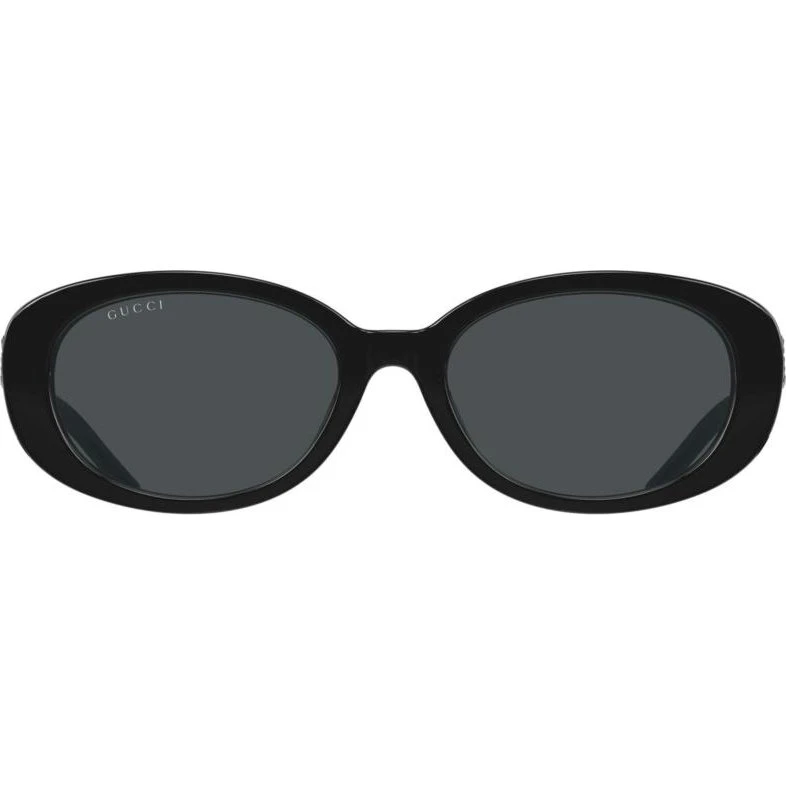 Gucci GG1684SA Occhiali da Sole Donna Rotondi Neri e Grigi