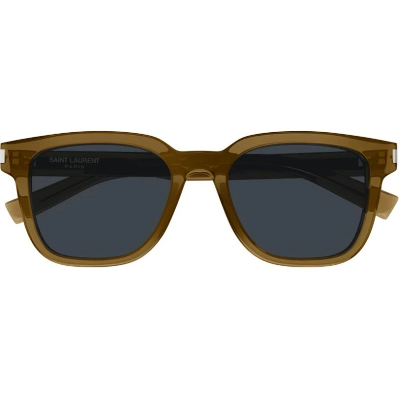 Saint Laurent SL 711 Sun Occhiali da Sole Squadrati Marrone/Grigio