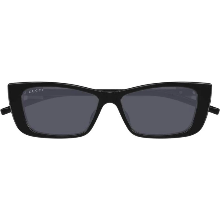 Gucci GG1681S Occhiali da Sole Cat-Eye Nero e Grigio 53mm