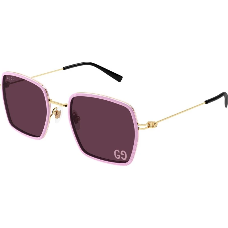 Gucci GG1848S Occhiali da Sole Donna Rosa Squadrati Viola 52mm