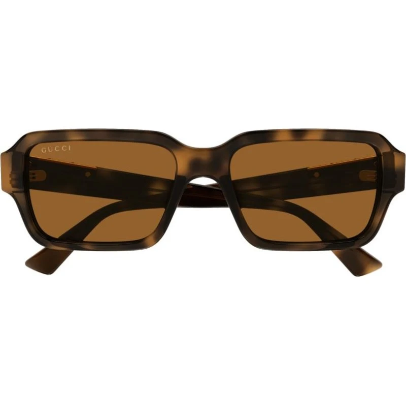 Gucci GG1887S Occhiali da Sole Uomo Squadrati Havana 54mm