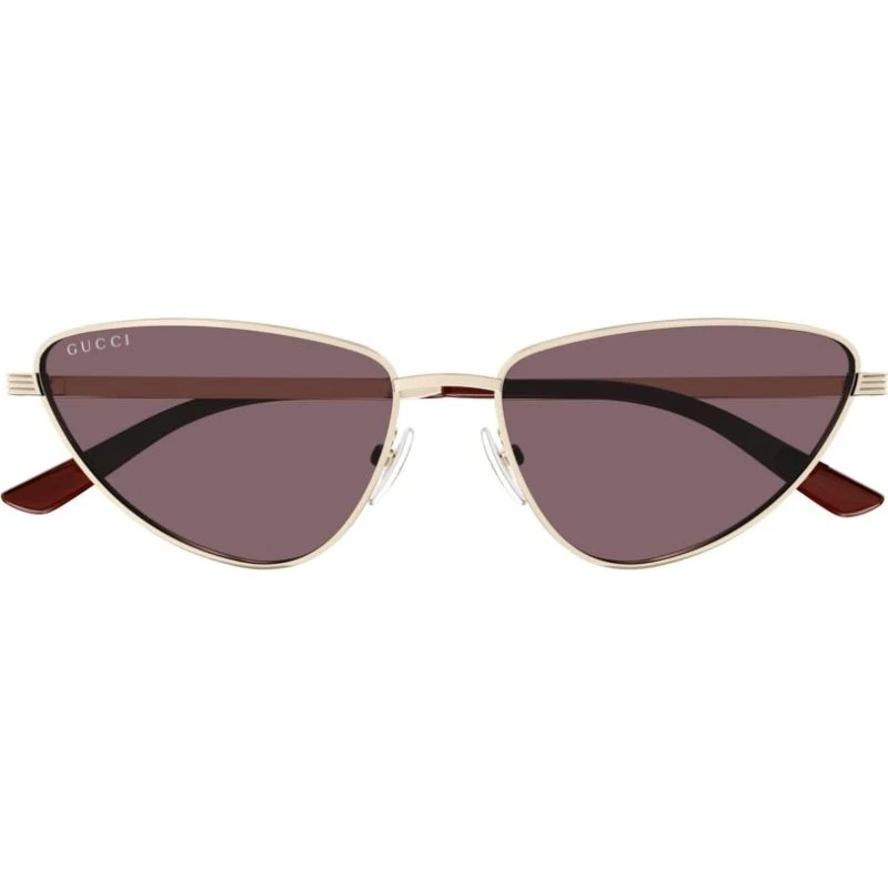 Gucci GG1879S Occhiali da Sole Cat-Eye Oro e Rosso 57mm