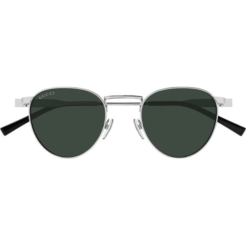 Gucci GG1875S Occhiali da Sole Uomo Argento Rotondi