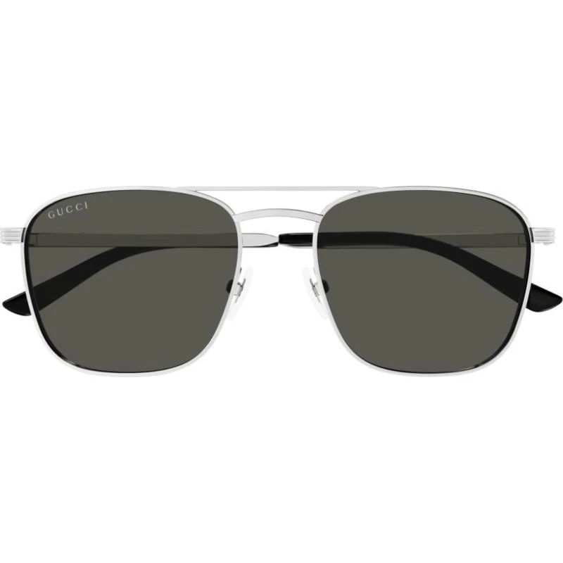 Gucci GG1881S Occhiali da Sole Uomo Argento Squadrati 54mm