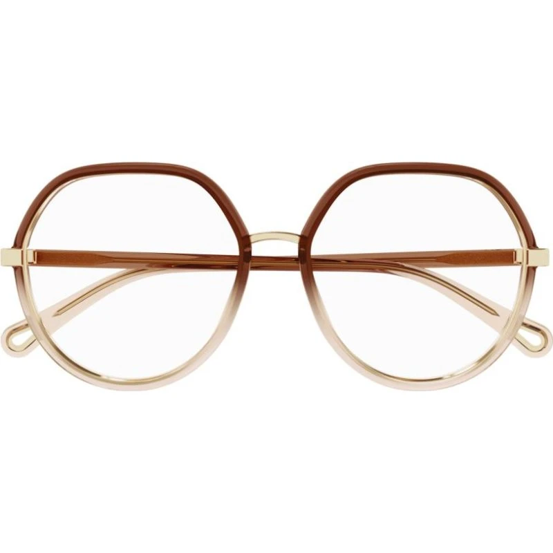 Chloé CH0131O Occhiali da Vista Donna Marrone Oversize Pilot
