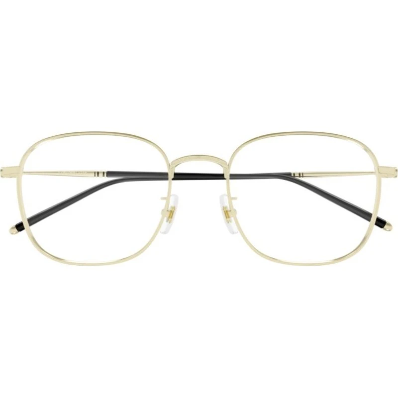 Montblanc MB0415OA Occhiali da Vista Uomo Squadrati in Titanio Oro