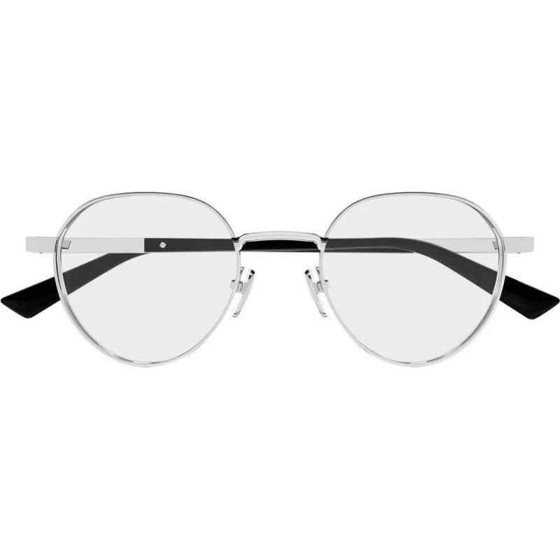 Gucci GG1963O Occhiali da Vista Uomo Argento Rotondi