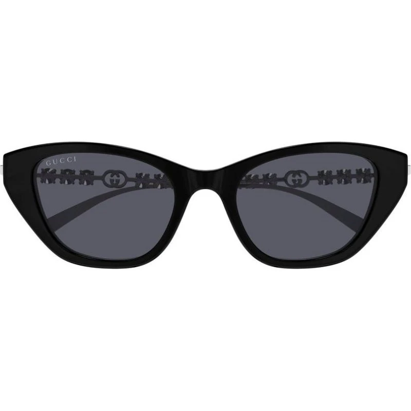 Gucci GG1968S Occhiali da Sole Cat-Eye Nero e Grigio
