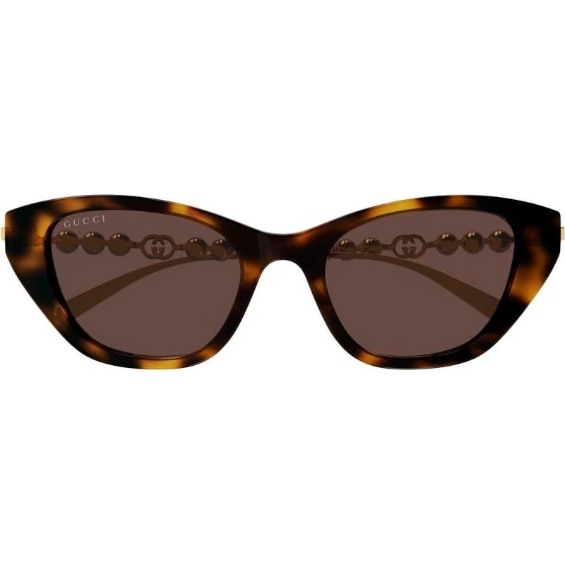 Gucci GG1968S Occhiali da Sole Cat-Eye Avana Marrone 50mm