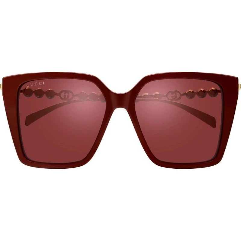 Gucci GG1967S Occhiali da Sole Farfalla Rosso 54mm