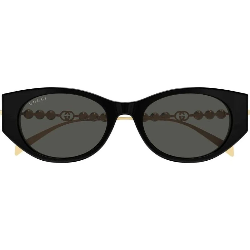 Gucci GG1970SA Occhiali da Sole Cat-Eye Nero e Grigio 54mm