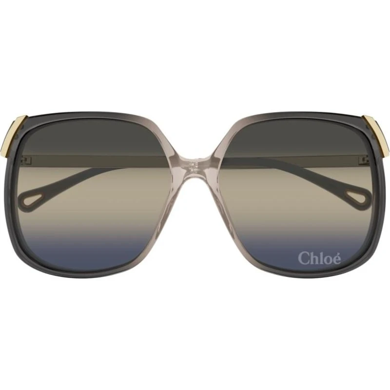 Chloé Ch0286S Occhiali da Sole Oversize Oro e Grigio