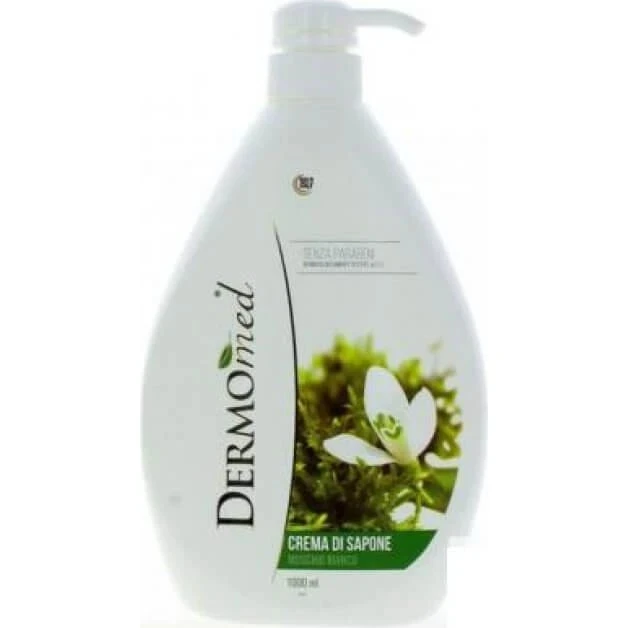 Dermomed Sapone Liquido Cremoso al Muschio Bianco 1L