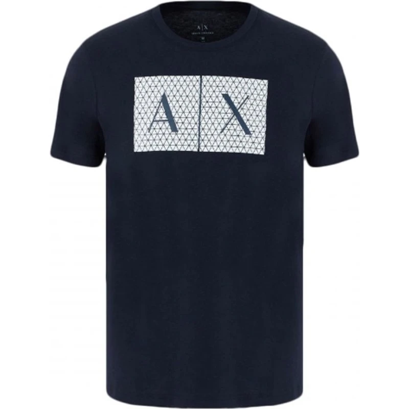 Armani Exchange Maglietta Logo Uomo Blu Navy XXL