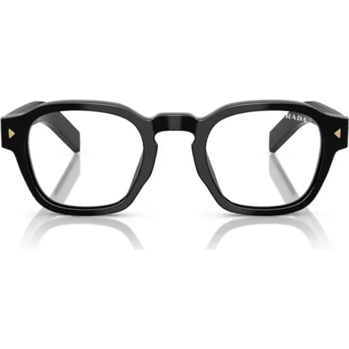 Prada PR A16S Occhiali da Sole Uomo Nero Squadrati