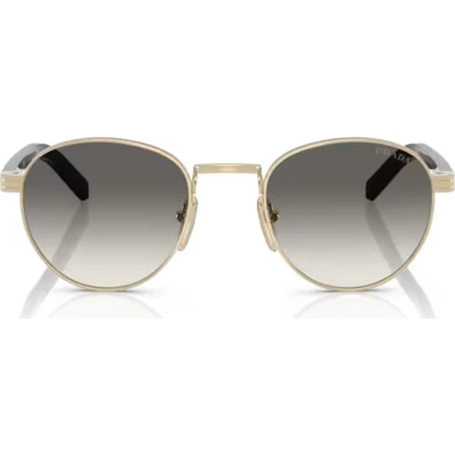 Prada PR B52S Occhiali da Sole Donna Oro e Grigio 49mm